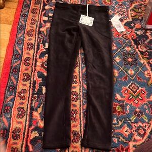 Dillards Girl Black Velvet Leggings 6X 🖤
